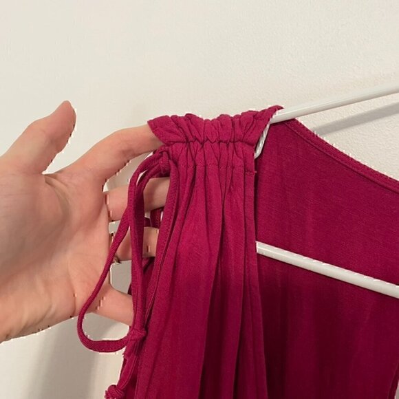 MOULINETTE SOEURS ANTHROPOLOGIE ANTHRO Alisande Jumpsuit Pink Crop Ankle NO BELT - Picture 5 of 13